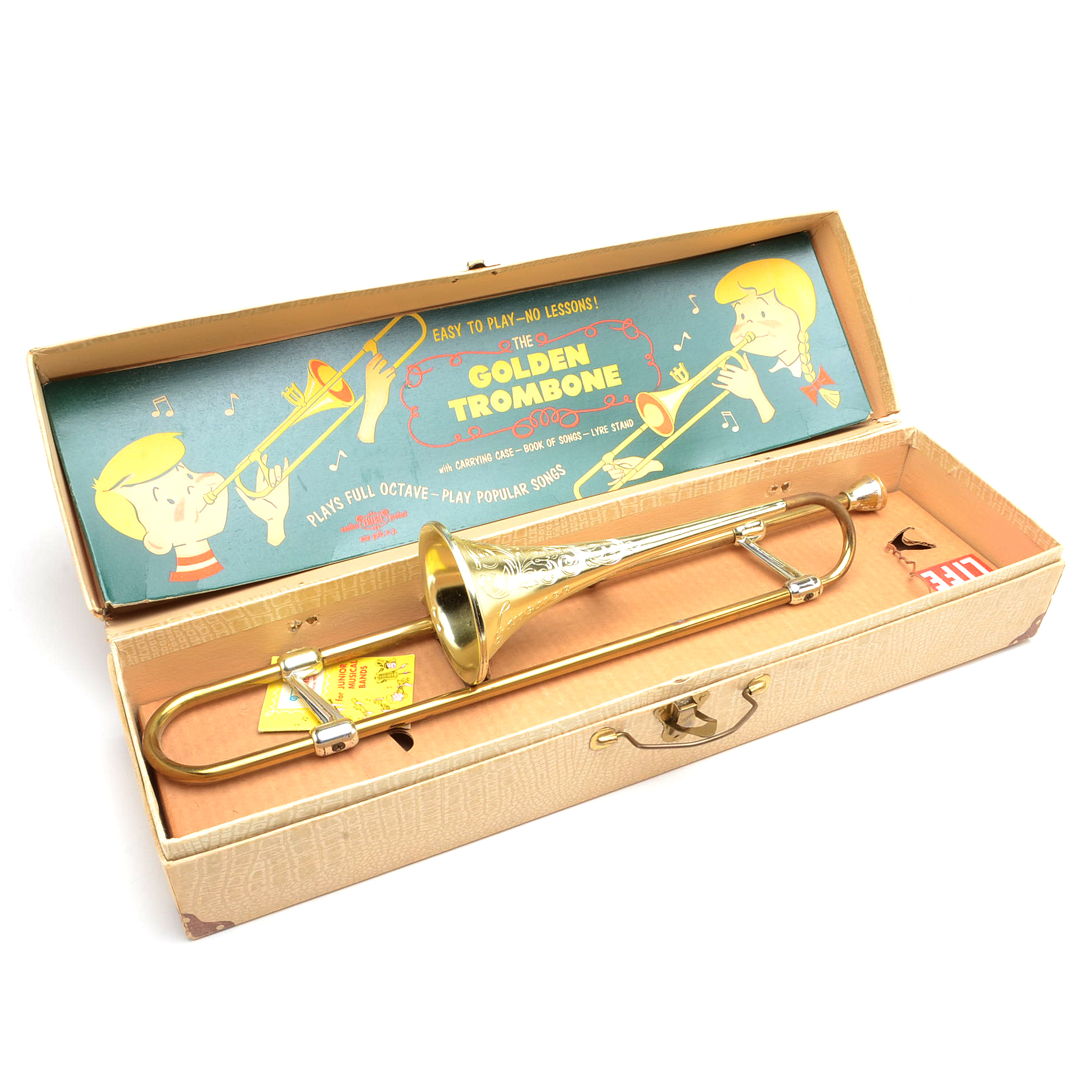 1950s Emenee "The Golden Trombone" Musical Toy
