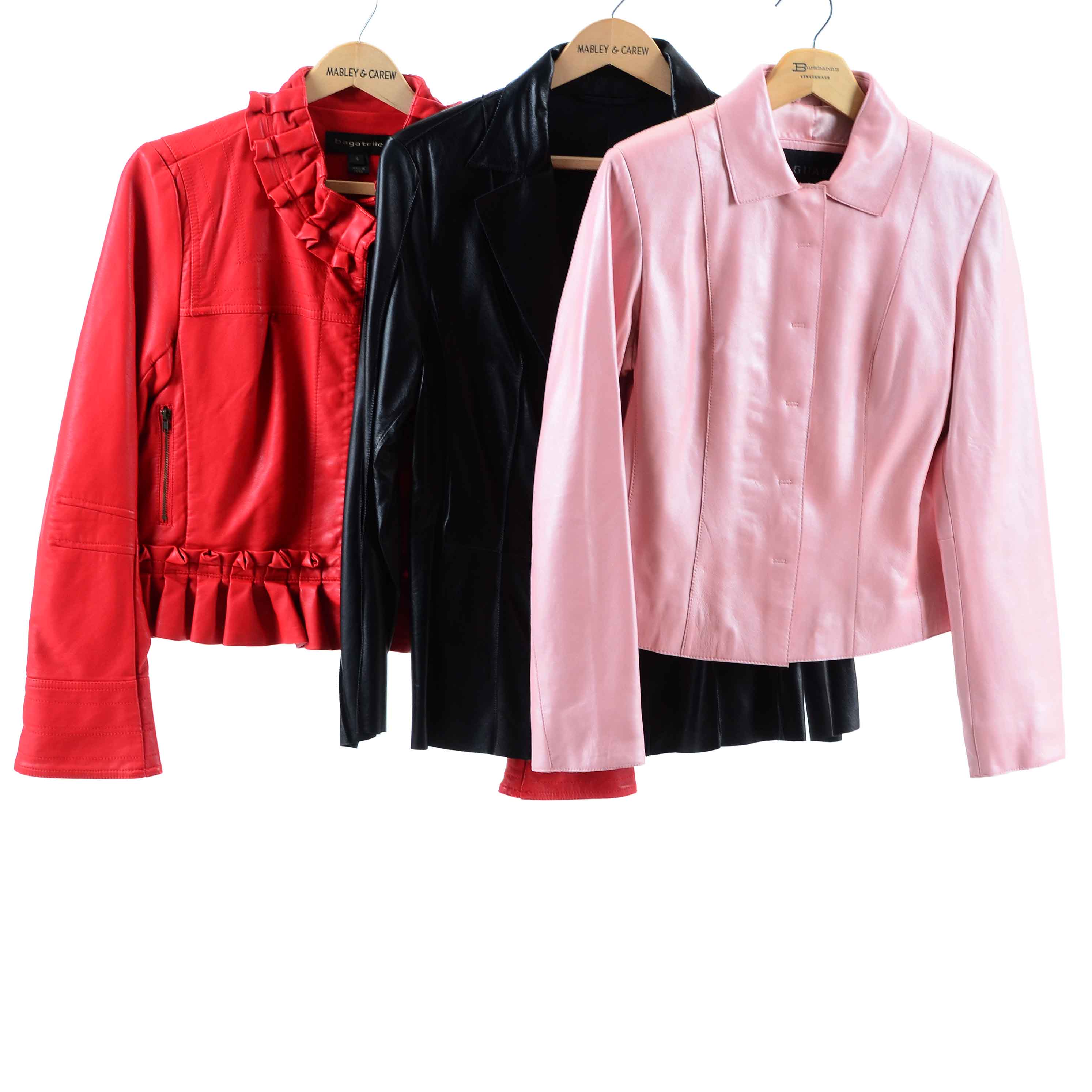 Collection of Leather and Faux Leather Jackets