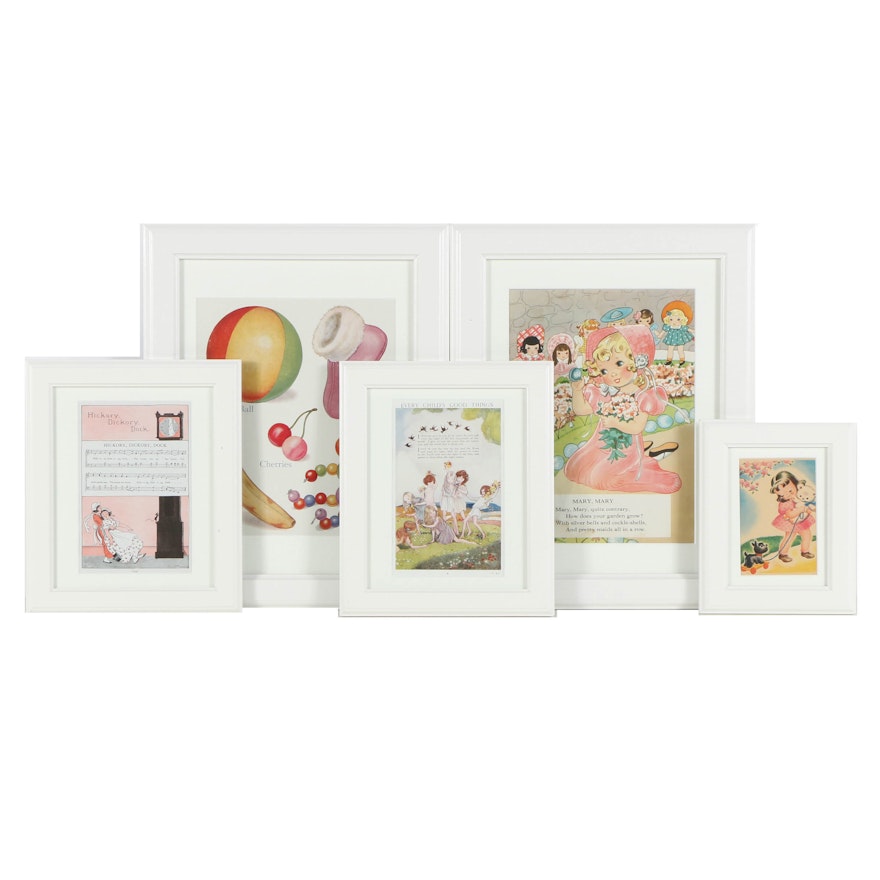 Offset Lithographs of Children's Themes