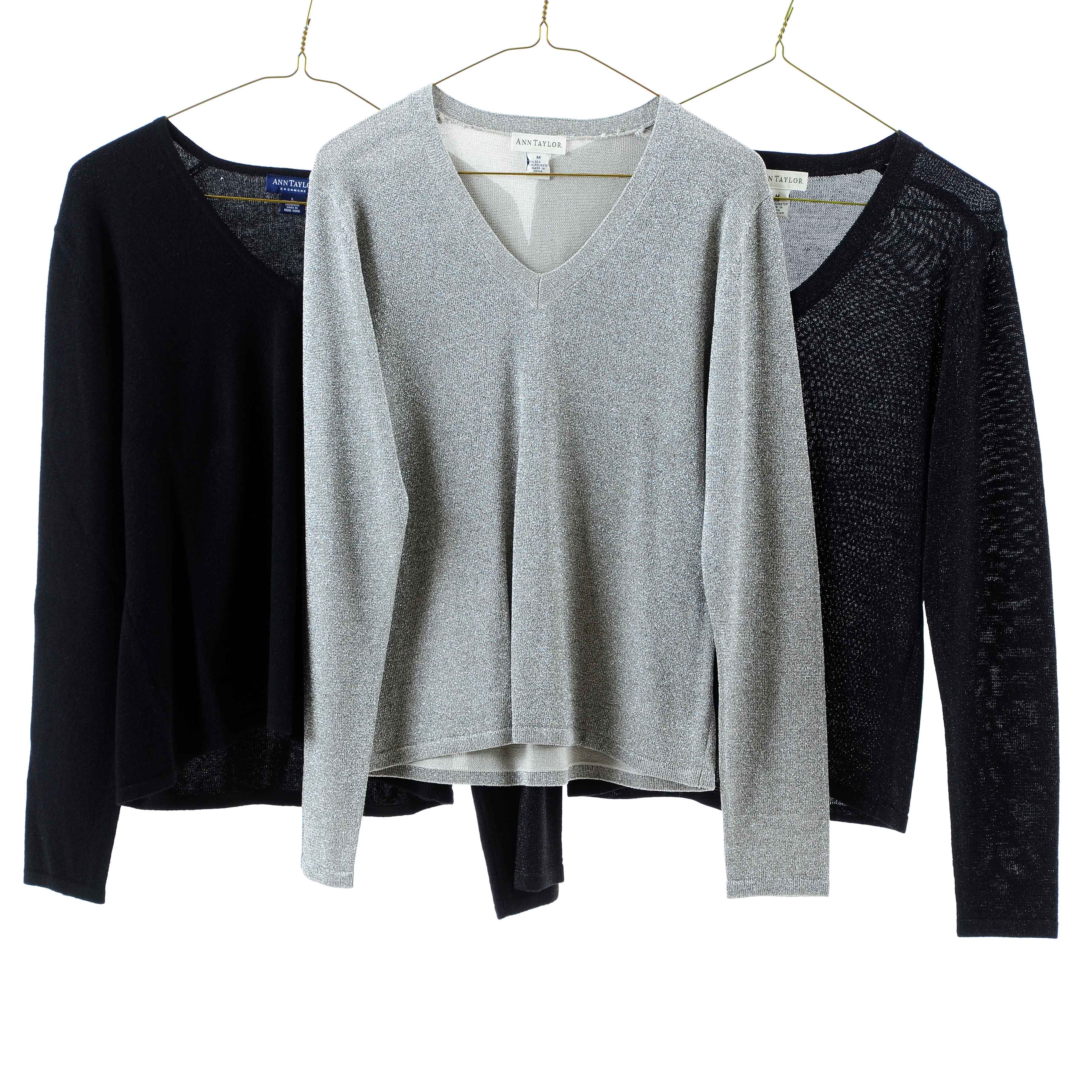 Ann Taylor Silk and Cashmere Sweaters