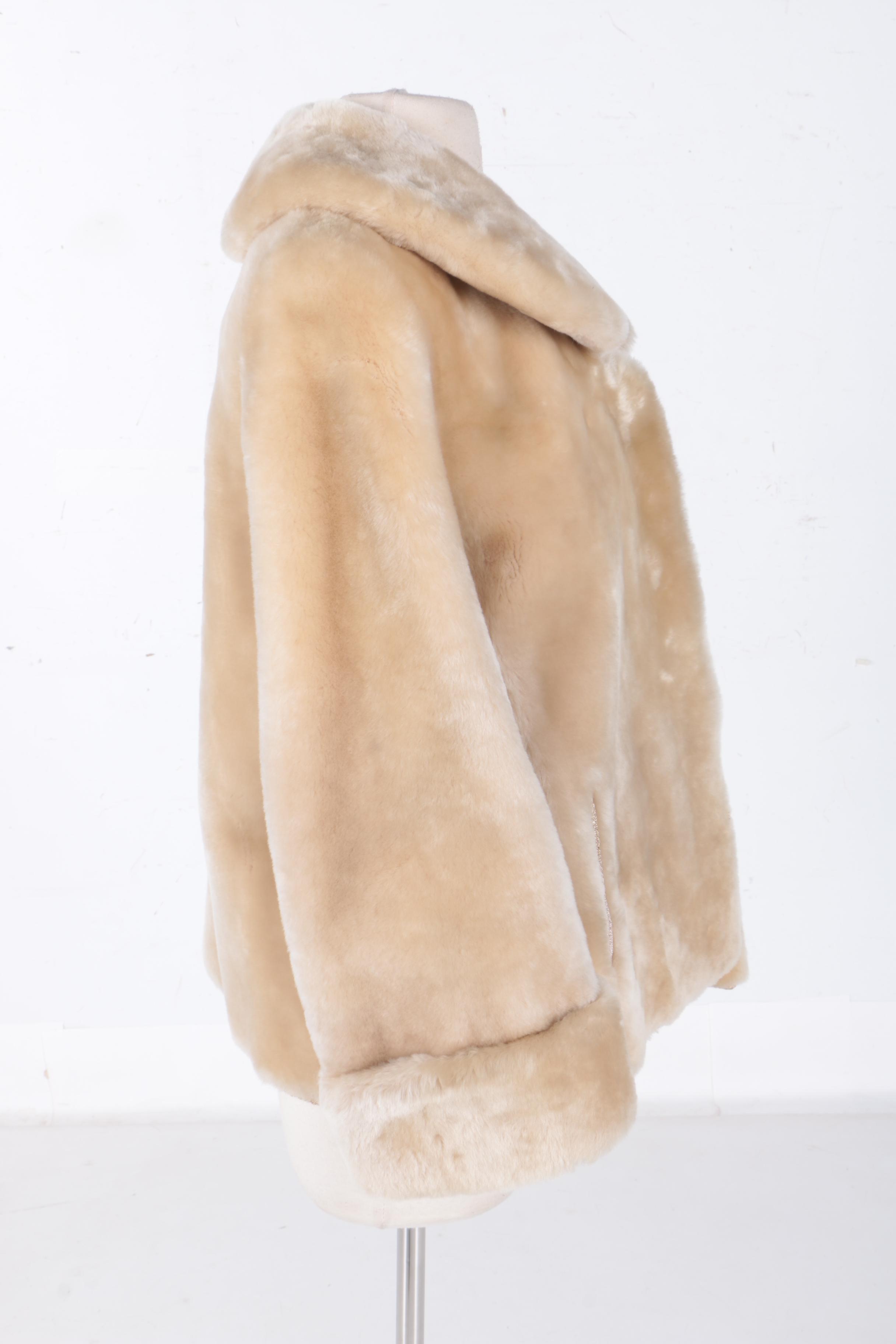 Women's Sheared Bleached Beaver Fur Jacket