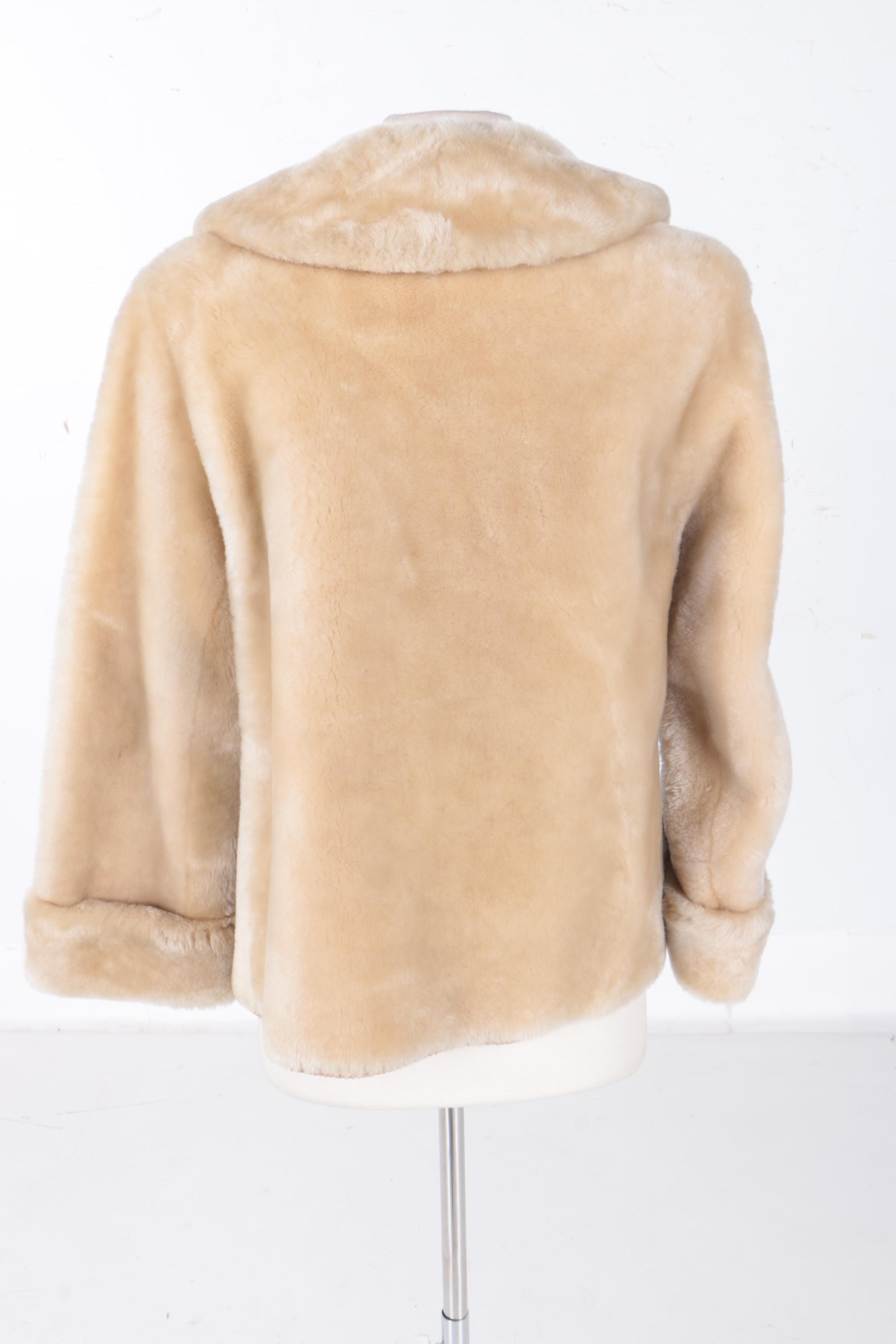 Women's Sheared Bleached Beaver Fur Jacket