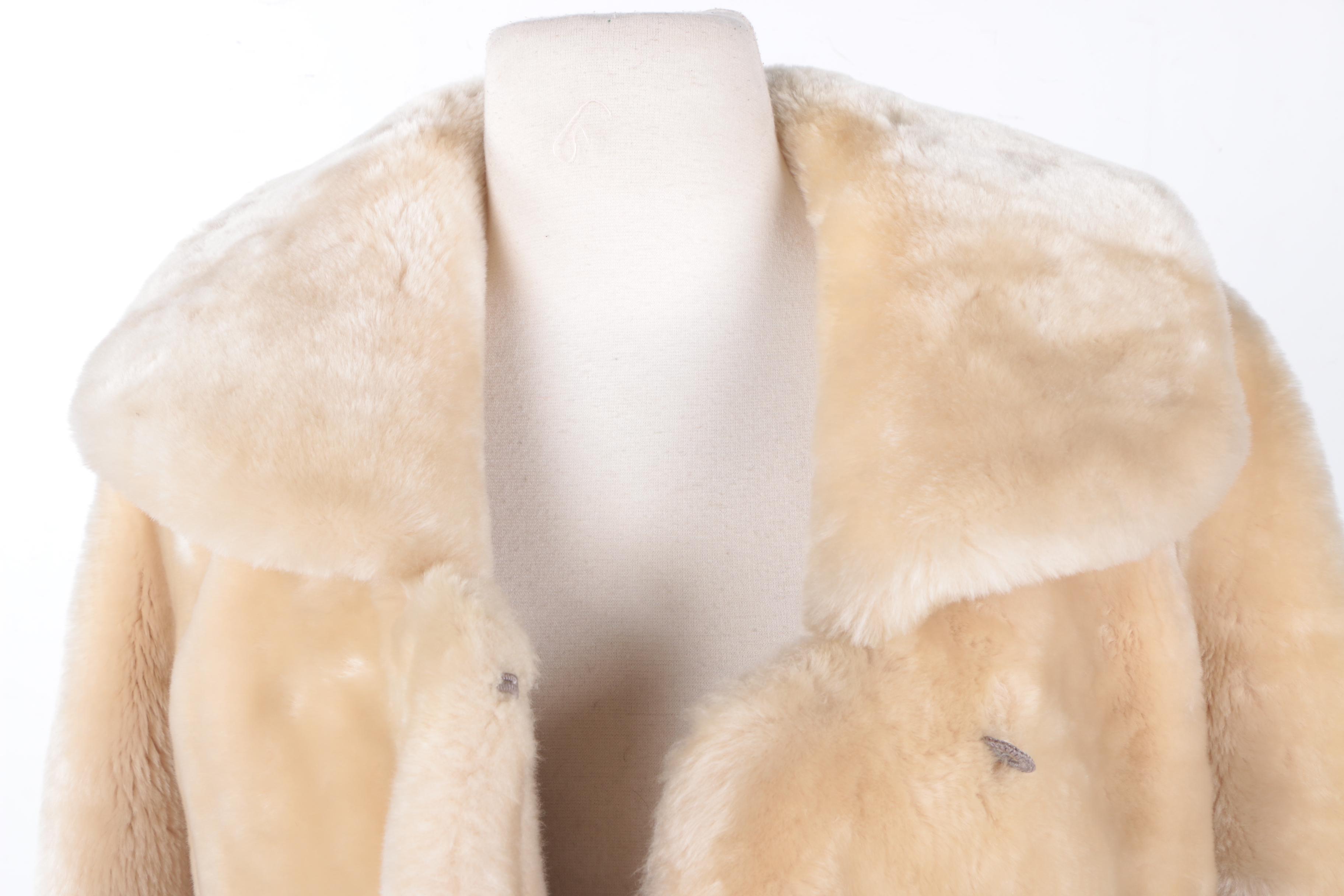 Women's Sheared Bleached Beaver Fur Jacket