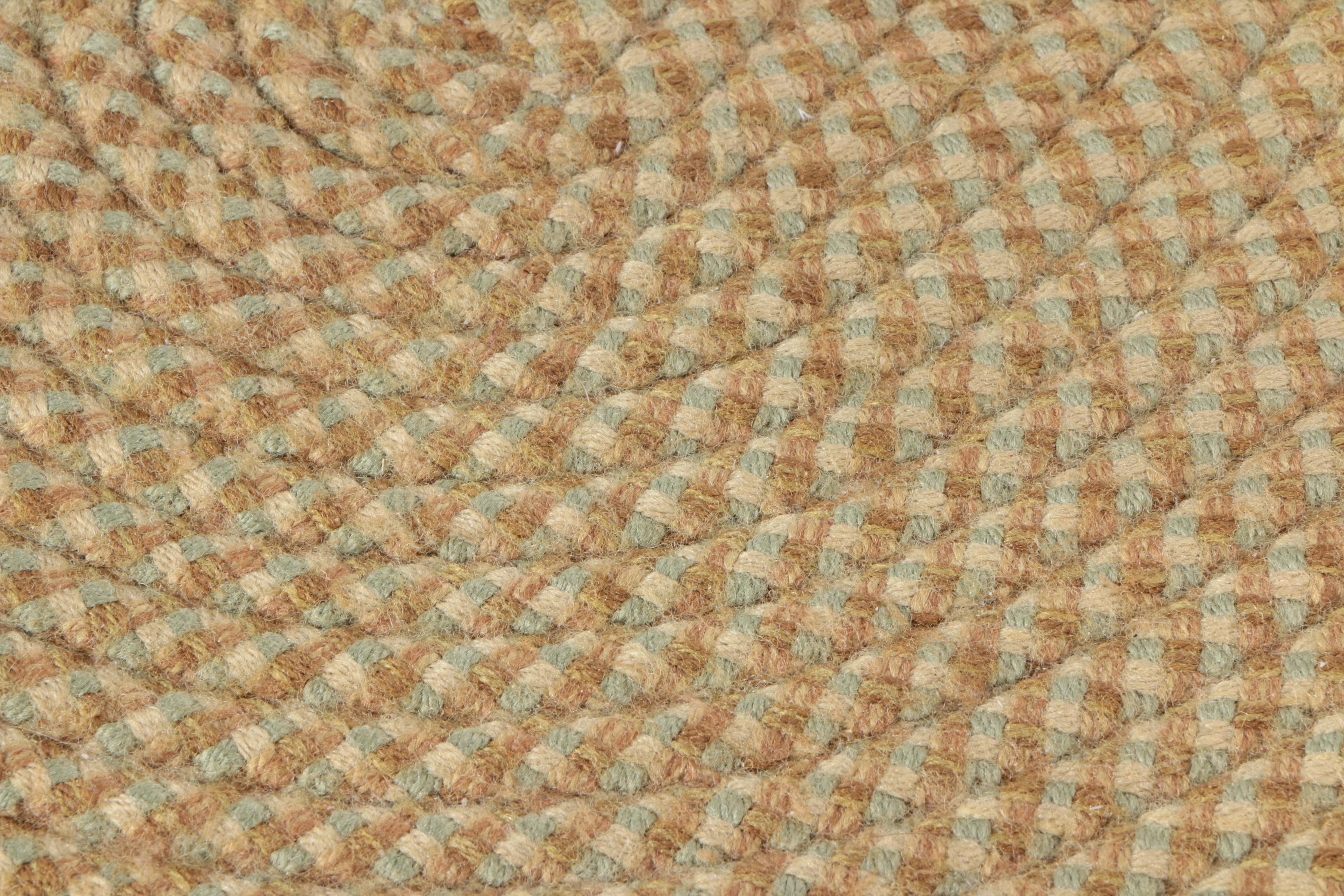 Wool Braided Oval Accent Rug