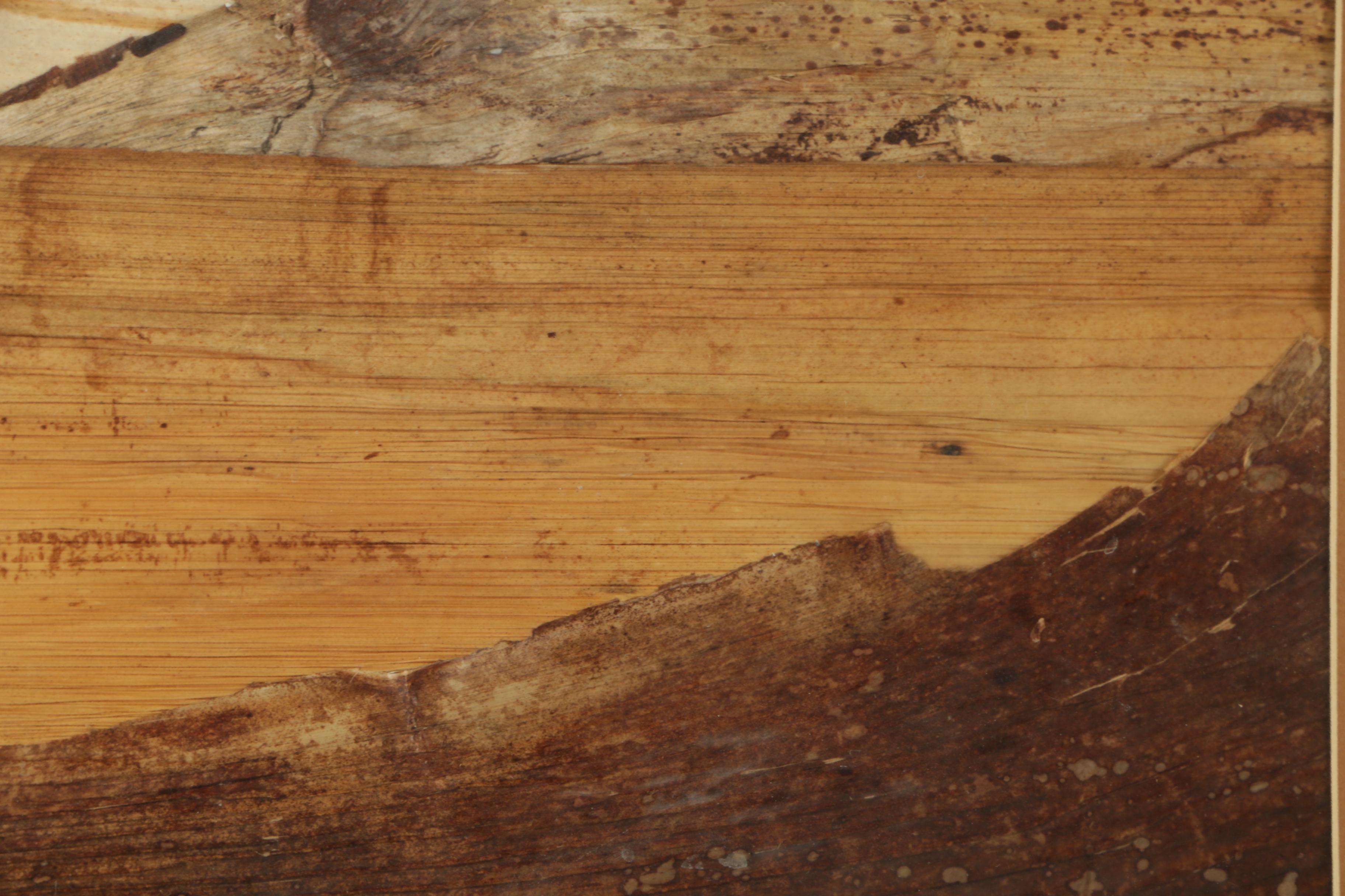 Banana Bark Collage of Hawaiian Landscape