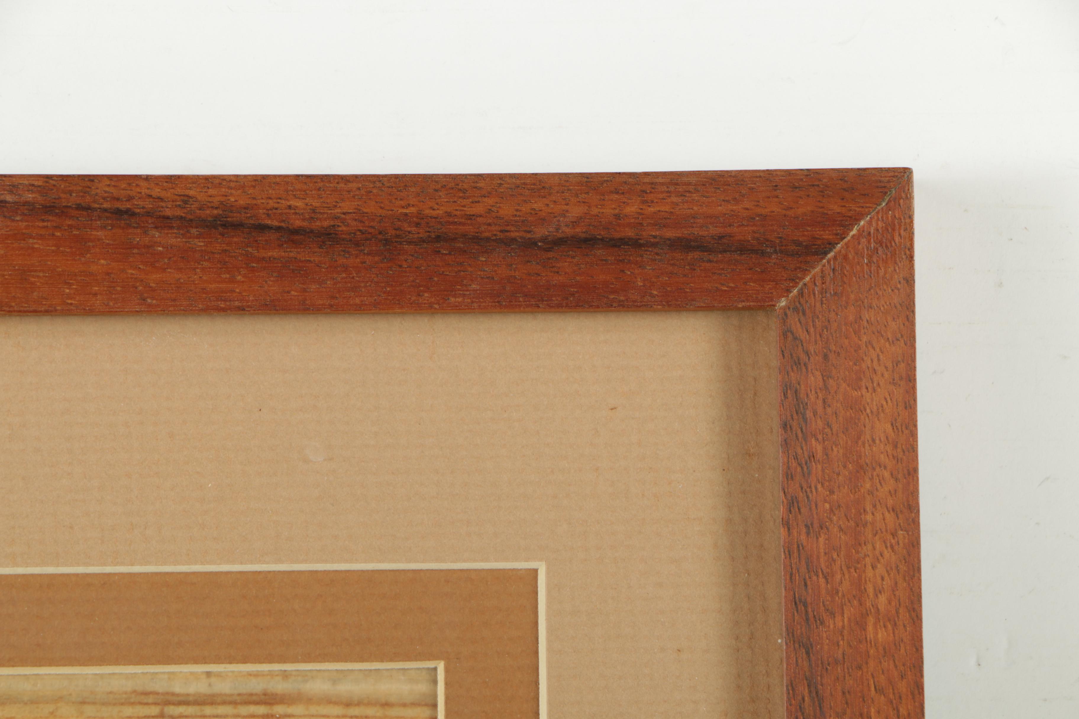 Banana Bark Collage of Hawaiian Landscape