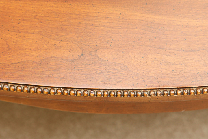 Queen Anne Style Cherry Coffee Table with Inlay