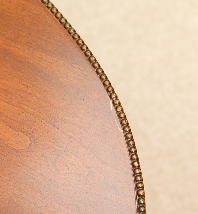 Queen Anne Style Cherry Coffee Table with Inlay