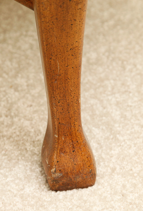 Queen Anne Style Cherry Coffee Table with Inlay