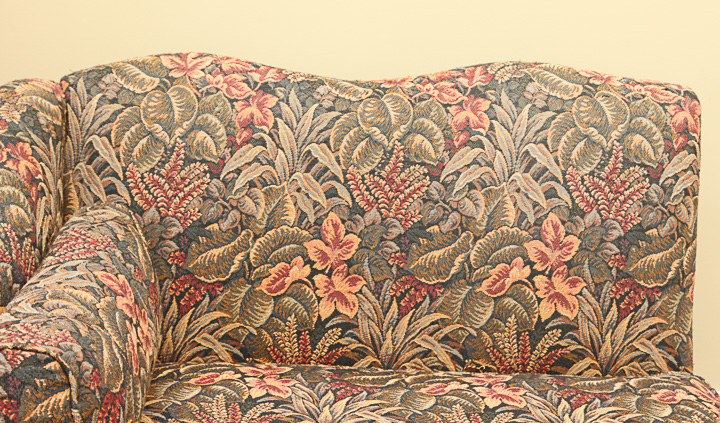 Two Piece Floral-Upholstered Sofa
