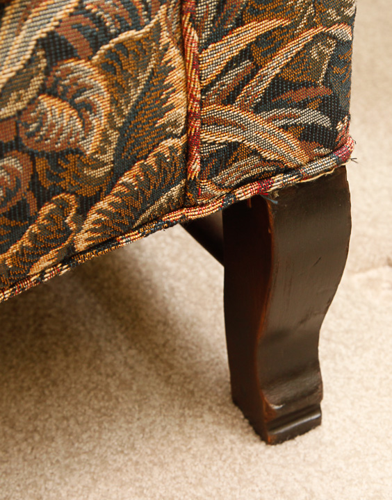 Two Piece Floral-Upholstered Sofa