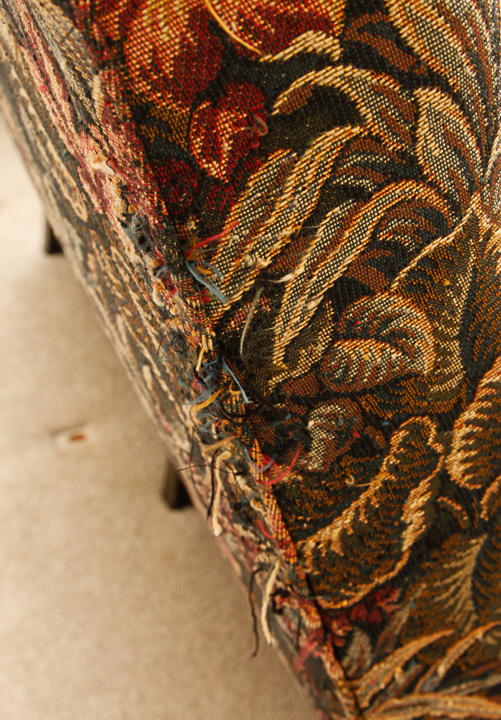 Two Piece Floral-Upholstered Sofa