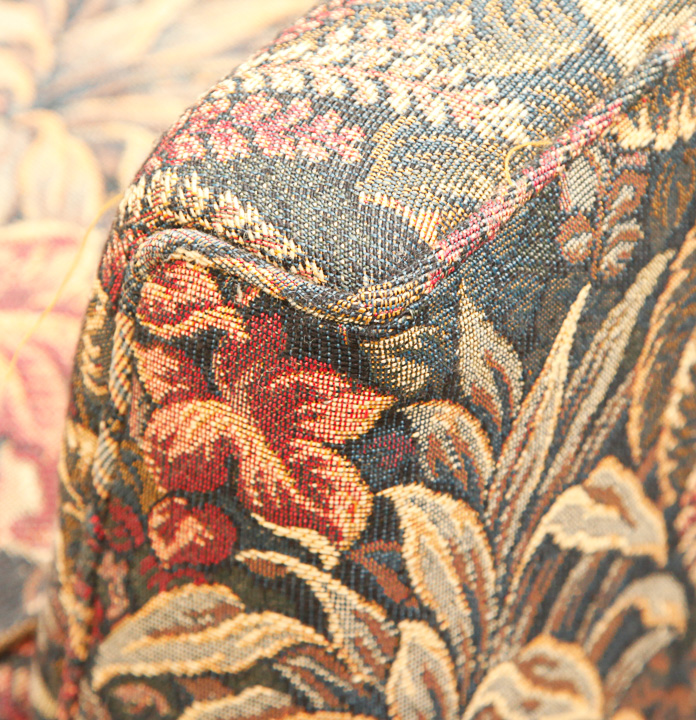 Two Piece Floral-Upholstered Sofa