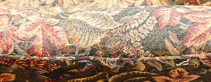 Two Piece Floral-Upholstered Sofa