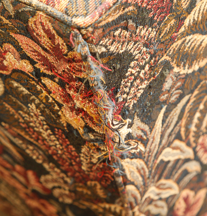 Two Piece Floral-Upholstered Sofa