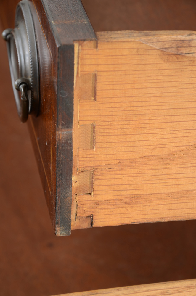 Hepplewhite Style Mahogany Tambour Secretary Desk by Maddox Tables