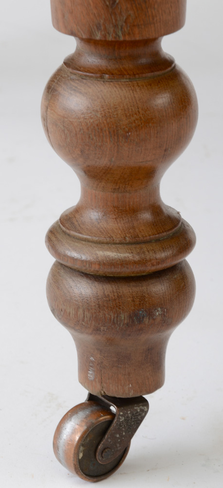 Antique Walnut  Drop Leaf Oak Dining Table