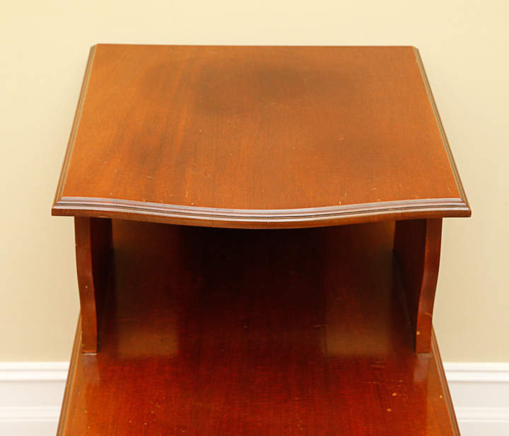 Cherry Stained Step Back Table