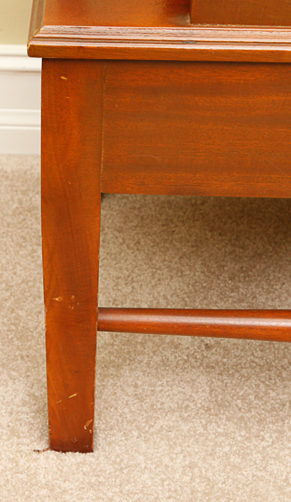 Cherry Stained Step Back Table