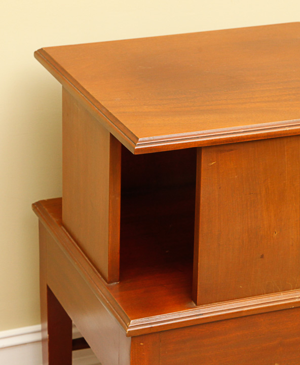 Cherry Stained Step Back Table