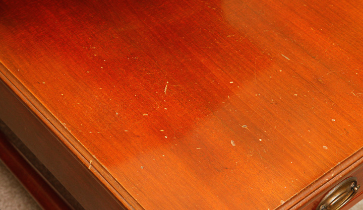 Cherry Stained Step Back Table