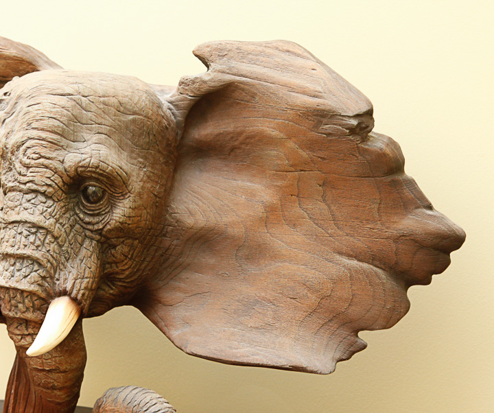 Rick Cain Limited Edition Wooden Sculpture "The Elder"