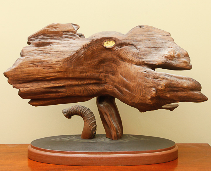 Rick Cain Limited Edition Wooden Sculpture "The Elder"