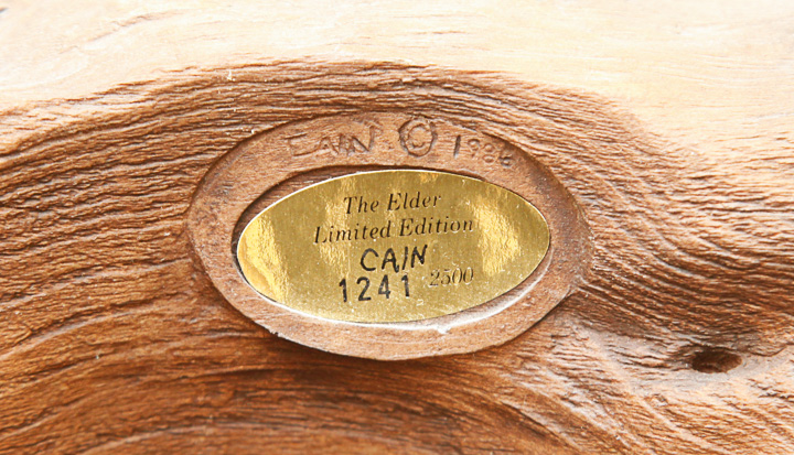 Rick Cain Limited Edition Wooden Sculpture "The Elder"