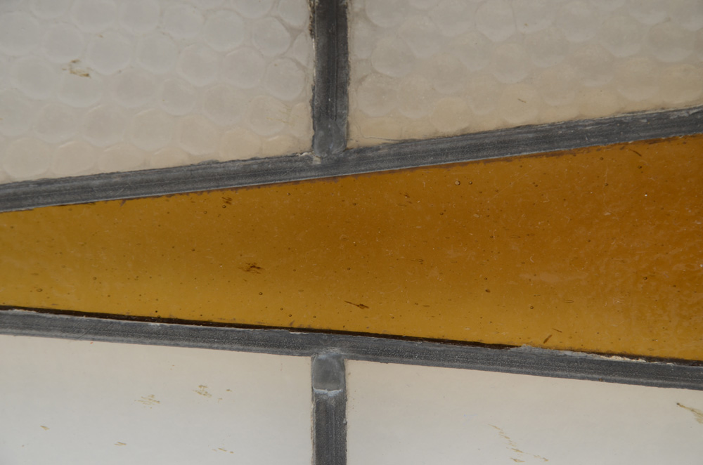 Horizontal Framed Stained Glass Panel