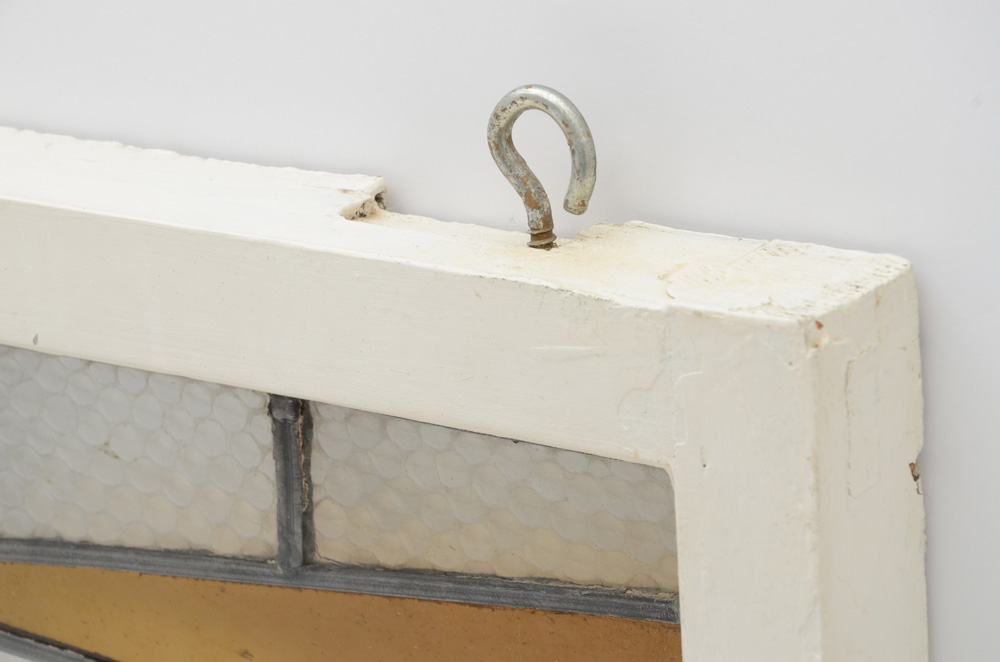 Horizontal Framed Stained Glass Panel