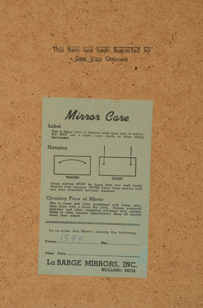 Wall Mirror with Ornate Frame