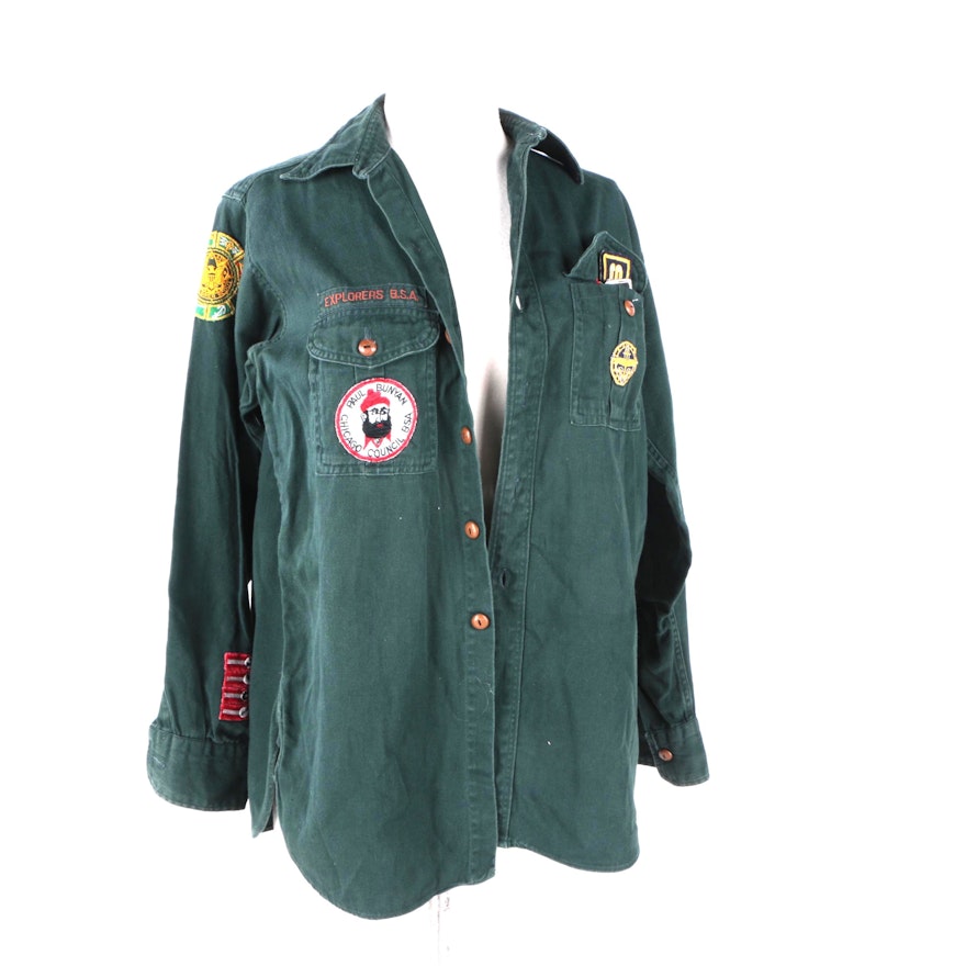 Circa 1960s Boy Scouts of America Shirt with Badges