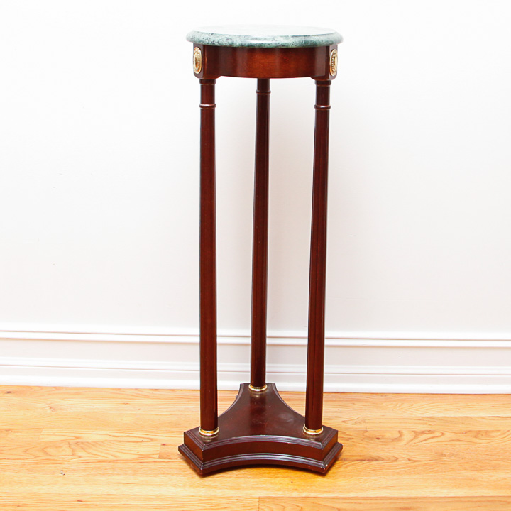 French Empire Style Marble Top Plant Stand