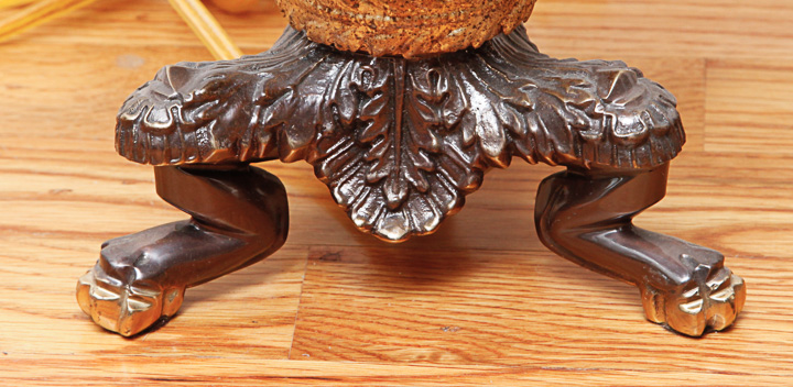 Vintage Tyndale Green Glass Table Lamps