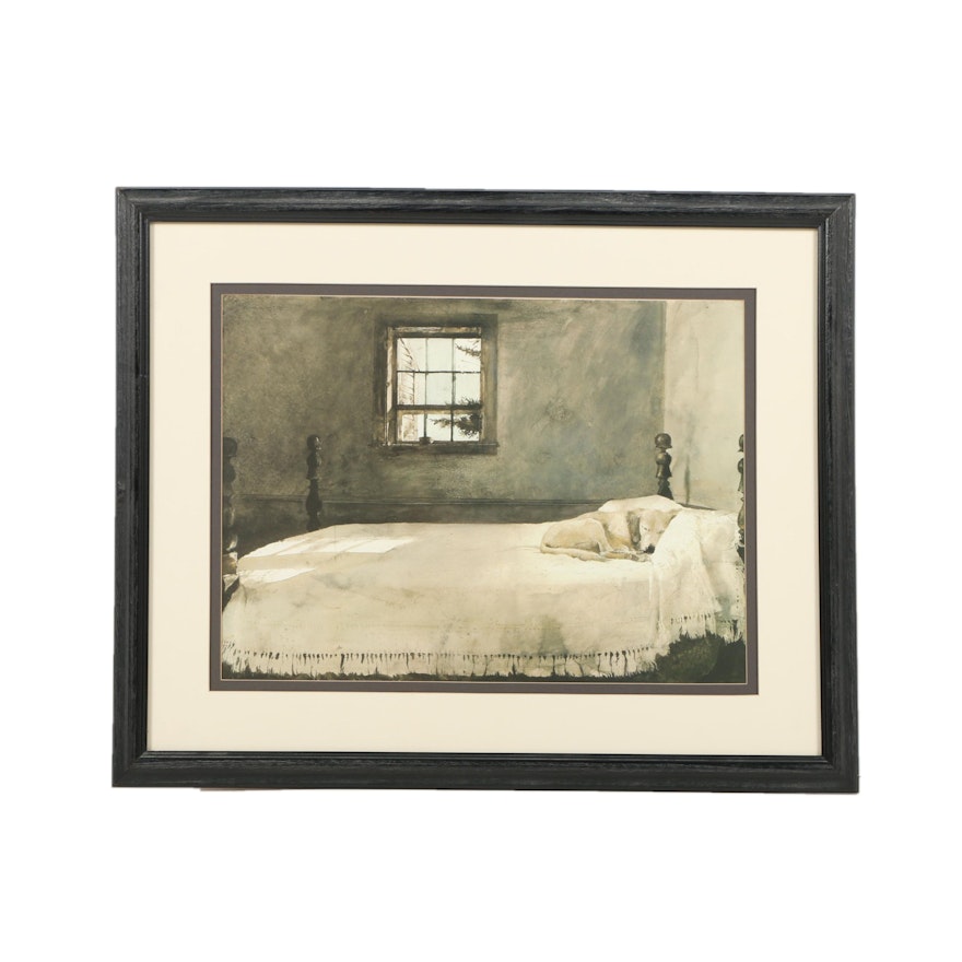 Reproduction Print After Andrew Wyeth's "Master Bedroom"