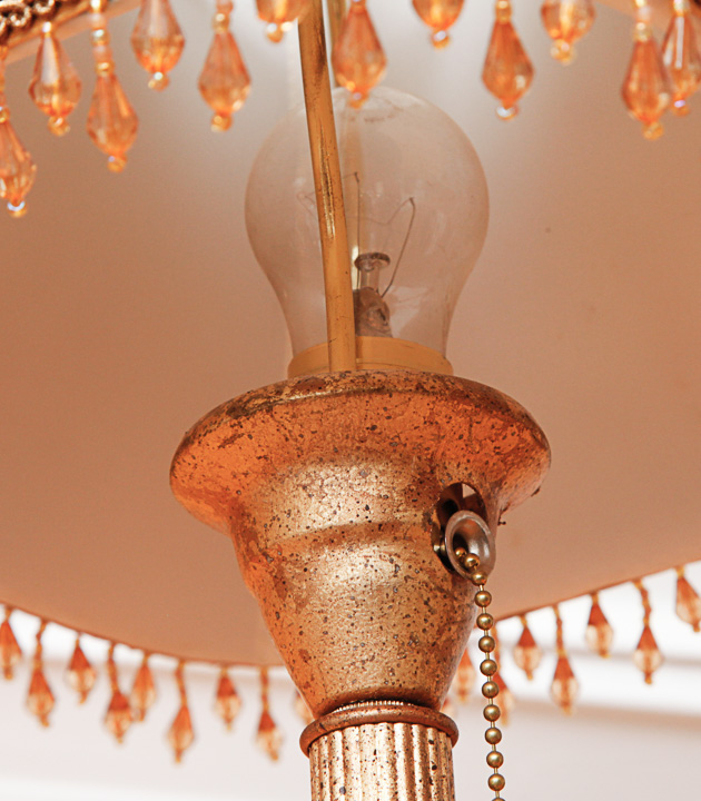 Vintage Tyndale Green Glass Table Lamps