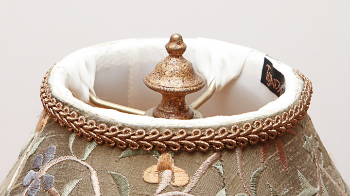 Vintage Tyndale Green Glass Table Lamps