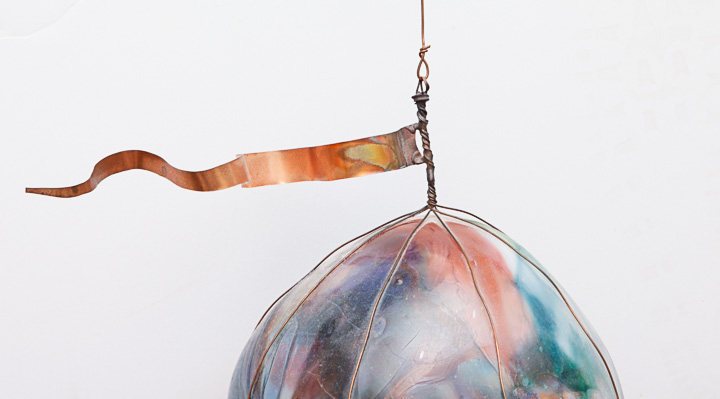 Mixed Media Hot Air Balloon Sculpture