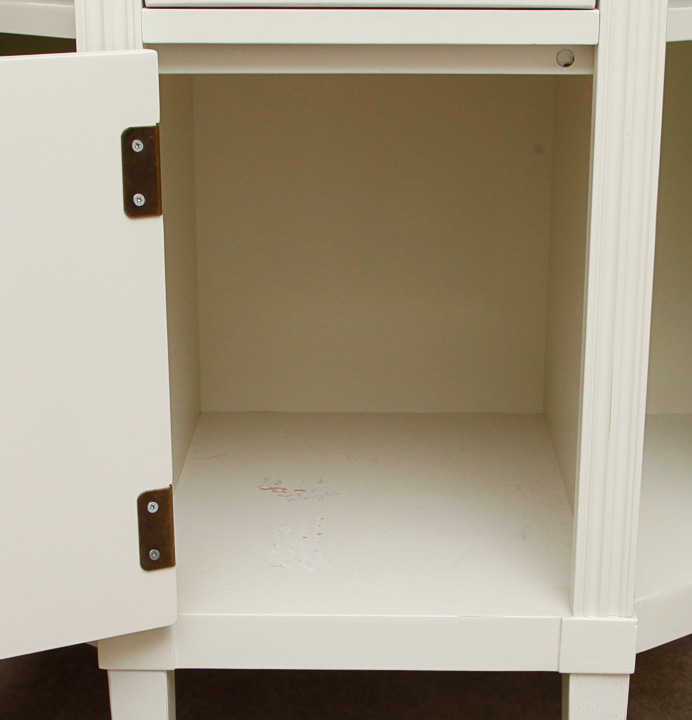 Contemporary White Side Table