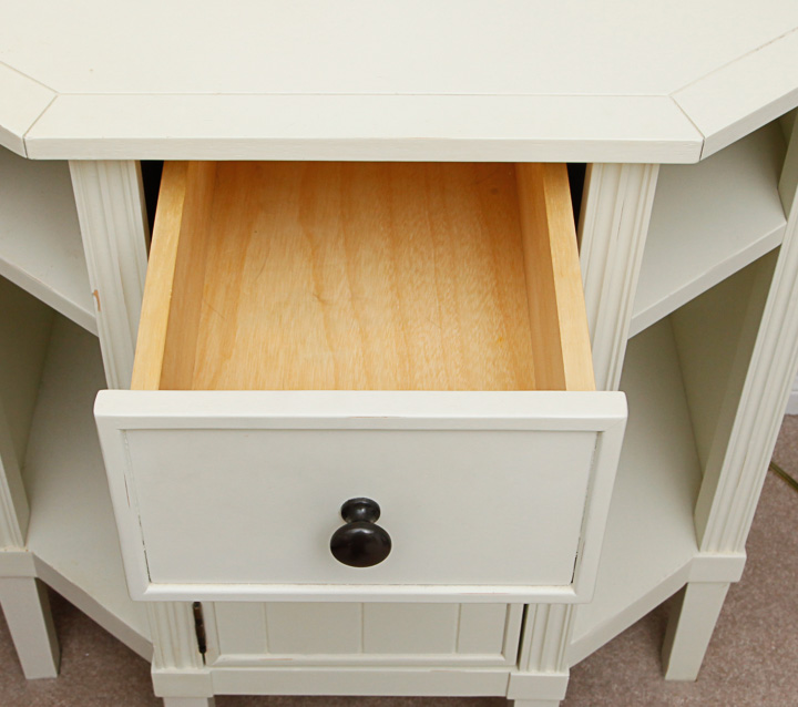 Contemporary White Side Table