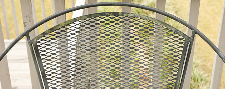 Vintage Mid Century Modern Salterini Style Metal Patio Dining Set