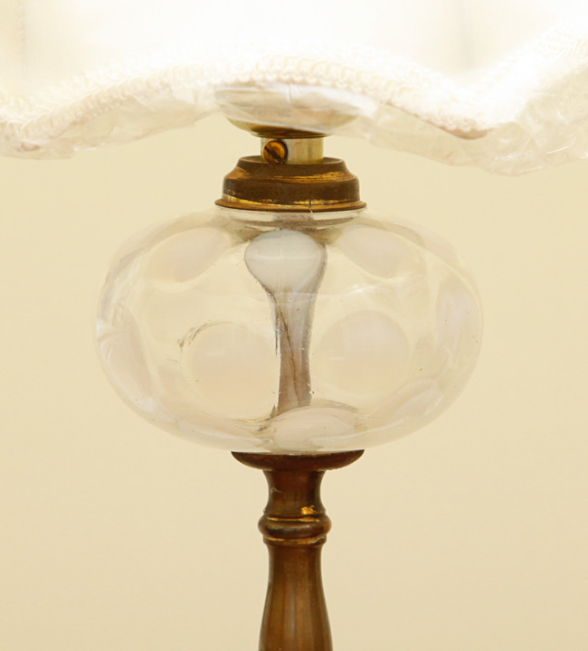 Vintage Opalescent Glass Table Lamps