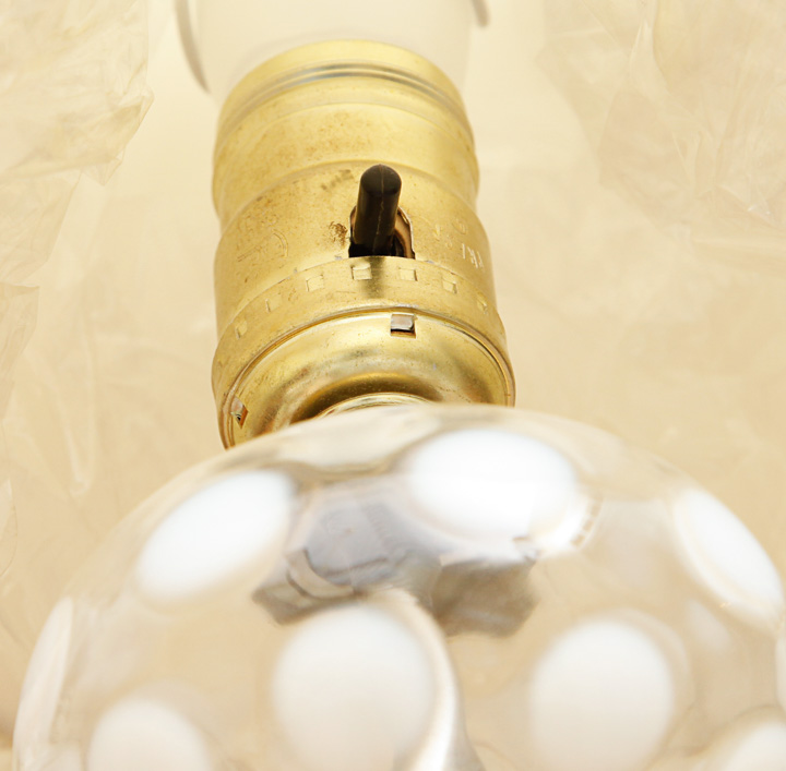 Vintage Opalescent Glass Table Lamps