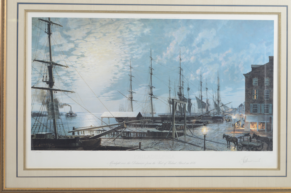 John Stobart Limited Edition Offset Lithograph "Philadelphia"