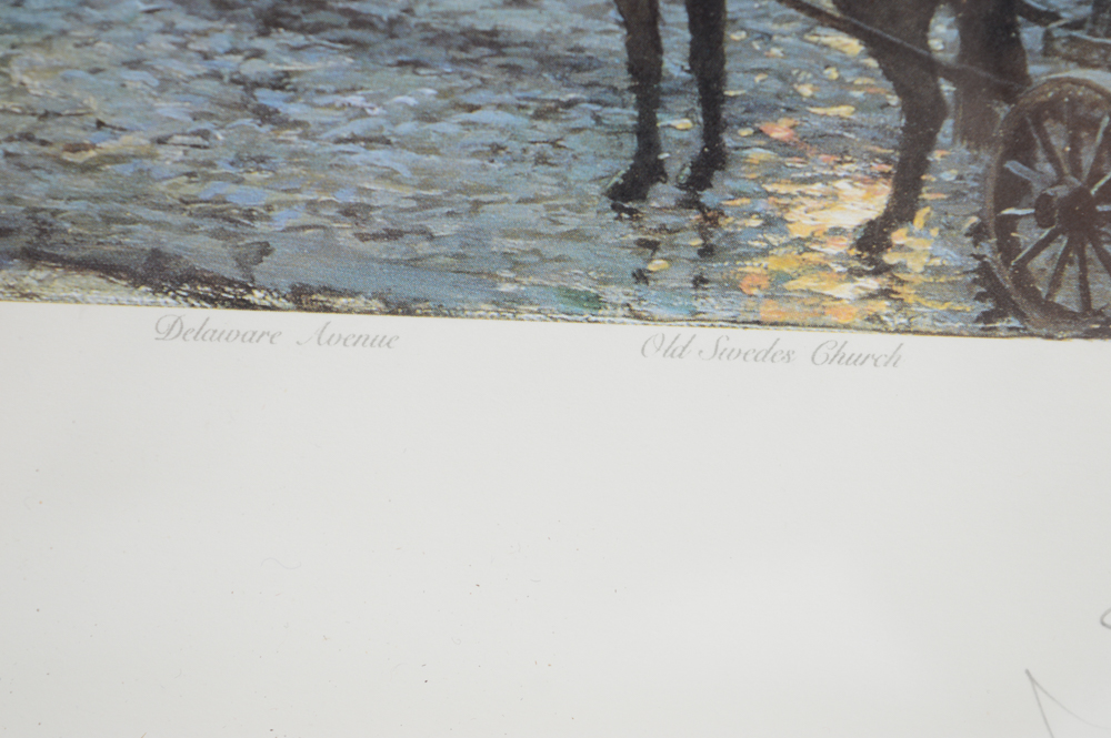 John Stobart Limited Edition Offset Lithograph "Philadelphia"