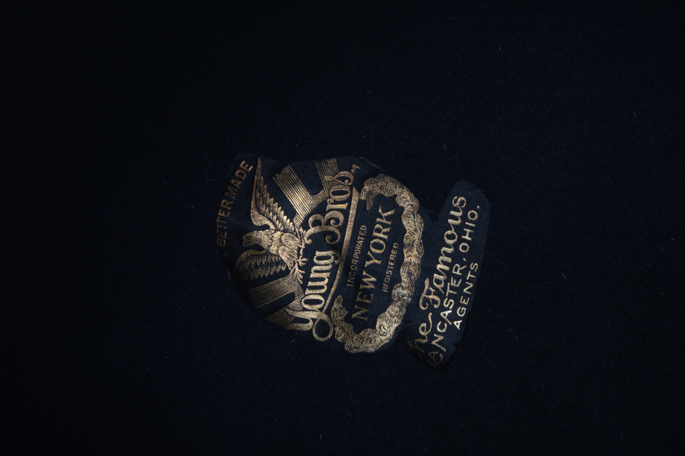 Vintage 1920s Black Felt Bowler Hat