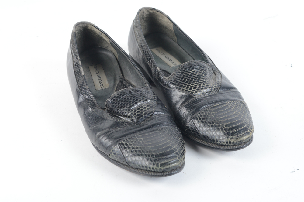 Men's Vintage Snake Skin Leather Shoes