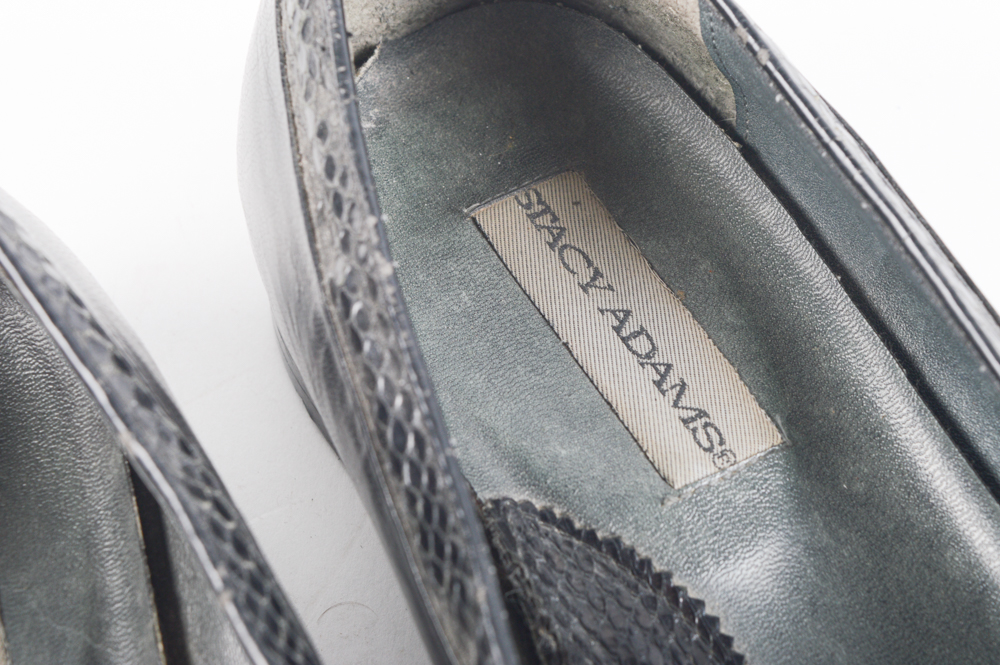 Men's Vintage Snake Skin Leather Shoes