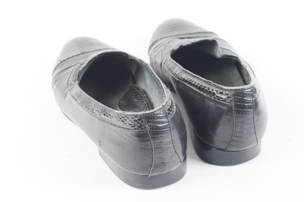 Men's Vintage Snake Skin Leather Shoes