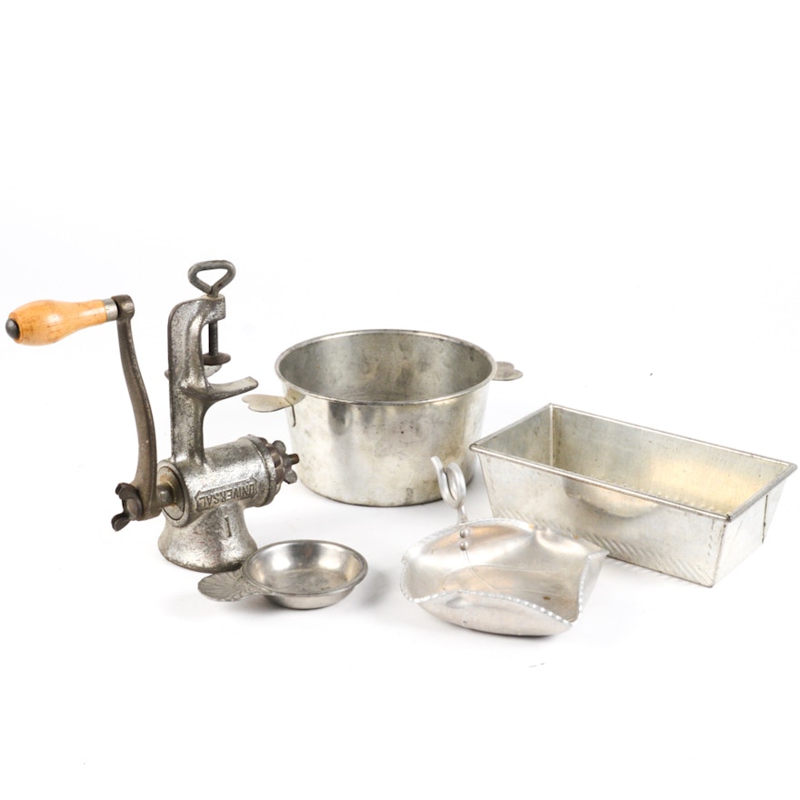 Vintage Silver Tone Kitchen and Decor Collection